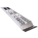 05-TTRAMP-FLAT-PP HD Ramps EZ Traction Aluminum Car Trailer Ramps Plate End Knife Foot - 5000 lb Per Axle 5