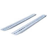 08-16-168-02 14 L X 16 W HD Ramps Aluminum Car Trailer Ramps Pin-On End Knife Foot - 8000 lb Per Axle