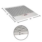 08-36-036-06-TS4 36 x 36 HD Ramps Punch Plate Aluminum Shipping Container Ramps - 8000 lb Cap 3