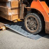 08-36-048-06-TS4 48 x 36 HD Ramps Punch Plate Aluminum Shipping Container Ramps - 8000 lb Cap 2