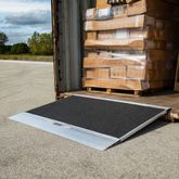 08-45-048-06-Grit 48 x 45 HD Ramps Grit-Coat Aluminum Shipping Container Ramps - 8000 lb Cap 1