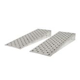 10-16-048-WEDGE 48 L x 16 W HD Ramps Aluminum Shipping Container Wedge Ramps - 10000 lb Cap