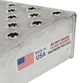 10-16-048-WEDGE 48 L x 16 W HD Ramps Aluminum Shipping Container Wedge Ramps - 10000 lb Cap 4