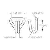 1003 1 Wire Hook - WLL 1000 lb 1