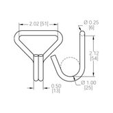 1005 2 Wire Hook - WLL 500 lb 1