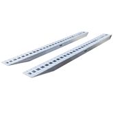 12-16-168-02 14 L X 16 W HD Ramps Aluminum Car Trailer Ramps Pin-On End Knife Foot - 12000 lb Per Axle