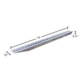 12-16-168-05 14 L X 16 W HD Ramps Aluminum Car Trailer Ramps Hook End Knife Foot - 12000 lb Per Axle 3