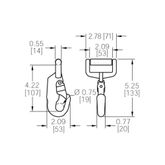 1211 2 Forged Snap Hook - WLL 3333 lb 1
