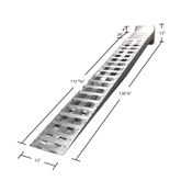 15-15-137-RISER 11-12 L x 15 W HD Ramps Heavy-Duty Aluminum Low-Profile Semi-Truck Service Ramps - 15000 lb per Axle 3