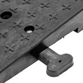 20CR24911 Guardian Rubber Dual Wedge Shipping Container Ramps - 49 x 11 6