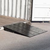 20CR44911 Guardian Rubber Full-Width Wedge Shipping Container Ramps - 49 x 44 3