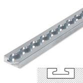 220024 2 VersaTie Recess-Mounted Track with Square Edge Series 2