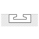 220048 4 VersaTie Recess-Mounted Track with Square Edge Series 2 3