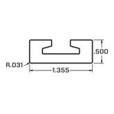 220096 8 VersaTie Recess-Mounted Track with Square Edge Series 2 2