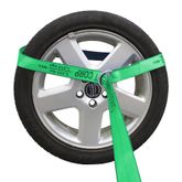 220693HF 2 x 6 Lasso Strap With Round Ring - High Visibility Green 3