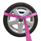 220893P 2 x 8 Lasso Strap With Round Ring - Pink 3