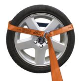 221093O 2 x 10 Lasso Strap With Round Ring - Orange 3