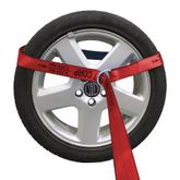 221293R 2 x 12 Lasso Strap With Round Ring - Red 3