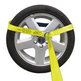 221293Y 2 x 12 Lasso Strap With Round Ring - Yellow 3