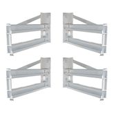 23-18-192-FLAT-BED-Kit 16 L x 18 W Aluminum Flatbed Trailer Ramps Double Hangers Aluminum Skid Seat  23500 lb per axle Capacity 2