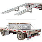 23-24-192-02-02-MLL-2 8 L x 18 W HD Ramps 2 Bunk Load Leveler  4 Ramp System for 24 H HD Ramps Step Deck Trailers - 23500 lb Cap 1