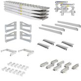 23-24-192-02-02-MLL-4-KIT 8 L x 18 W HD Ramps 4 Bunk Load Leveler  4 Ramp Master Kit for 24 H HD Ramps Step Deck Trailers - 23500 lb Cap