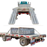 23-26-192-02-02-MLL-2 8 L x 20 W HD Ramps 2 Bunk Load Leveler  4 Ramp System for 26 H HD Ramps Step Deck Trailers - 23500 lb Cap 1
