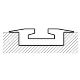 240048 4 VersaTie Recess-Mounted Track with Flanged Edge Series 4 4