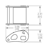 31100 2 Military-Grade Cam Buckle NAS1211F20 - WLL 830 lb 1