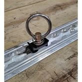 32401B L-Track Single Stud Fitting with Round Ring - Black - WLL 1333 lb 3