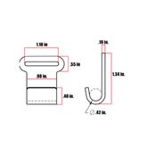 34038-4 1 Flat Hook - WLL 250 lb 1