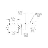 34109-6 1 90 Deg Mounting Plate - 250 lb WLL 1