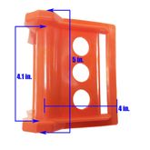 37025 4 Edge Protector - Orange Plastic 1