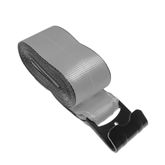422221G 4 x 22 Winch Strap with Flat Hook - Gray 1