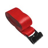 426521R 4 x 65 Winch Strap with Flat Hook - Red 1