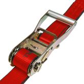 571084R-12 2 x 10 Ratchet Strap with Wire Hooks - Red 2