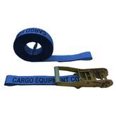 571090BL-12 2 x 10 Ratchet Strap with Sewn Loops - Blue