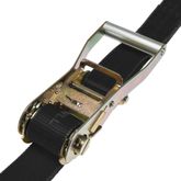 571284B-12 2 x 12 Ratchet Strap with Wire Hooks - Black 2