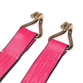 571284P-12 2 x 12 Ratchet Strap with Wire Hooks - Pink 3