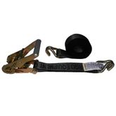 571584B-12 2 x 15 Ratchet Strap with Wire Hooks - Black