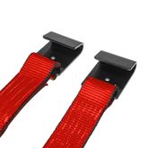 571820R-12 2 x 18 Ratchet Strap with Flat Hooks - Red 3