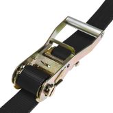 572420B-12 2 x 24 Ratchet Strap with Flat Hooks - Black 2