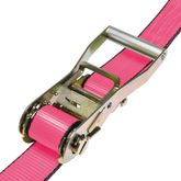 573020P-12 2 x 30 Ratchet Strap With Flat Hooks - Pink 2
