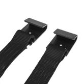 574020B-12 2 x 40 Ratchet Strap with Flat Hooks - Black 3