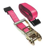 574020P-12 2 x 40 Ratchet Strap with Flat Hooks - Pink 1