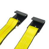 575020Y-12 2 x 50 Ratchet Strap with Flat Hooks - Yellow 3
