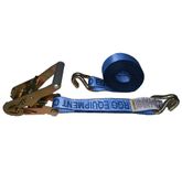 575084BL-12 2 x 50 Ratchet Strap with Wire Hooks - Blue