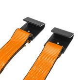 577020O-12 2 x 70 Ratchet Strap with Flat Hooks - Orange 3