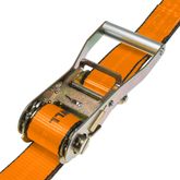 577084O-12 2 x 70 Ratchet Strap with Wire Hooks - Orange 2