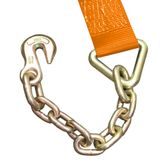 579940O-12 2 x 12 Fixed End Only Ratchet With Chain End - Orange 2